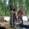 Haendler beim Flohmarkt