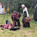 es gibt Verletzte nach dem Scharmuetzel